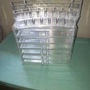 Acrylic storage drawers & lipstick organizer
